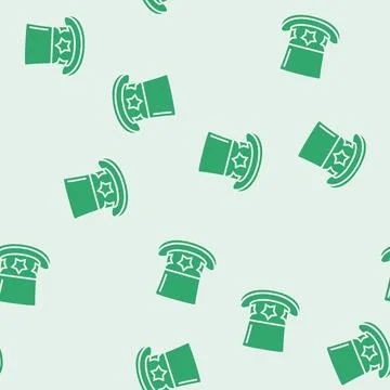 Uncle sam hat glyph seamless pattern Stock Illustration