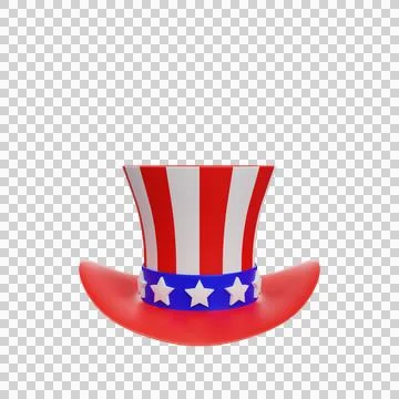 Uncle sam hat illustration Stock Illustration
