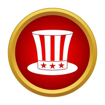 Uncle sam hat representing patriotism and usa independence Stock Illustration