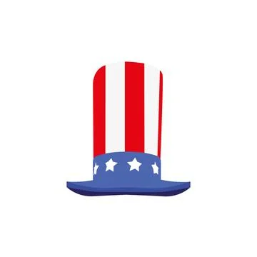 Uncle sam hat vector illustration design Illustrazione stock