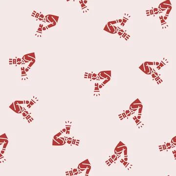 Uncle sam megaphone uncle sam glyph seamless pattern Stock Illustration
