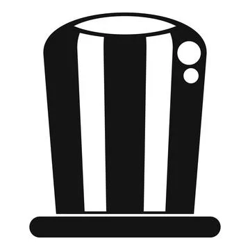 Uncle sam top hat icon design vector Stock Illustration