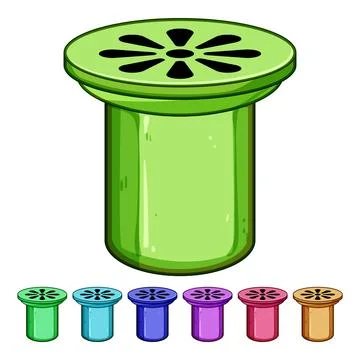 Unclog sink drain cartoon vector graphic Stock Illustration