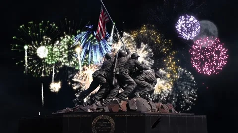 Uncommon Valor Fireworks Stock Footage 50911644