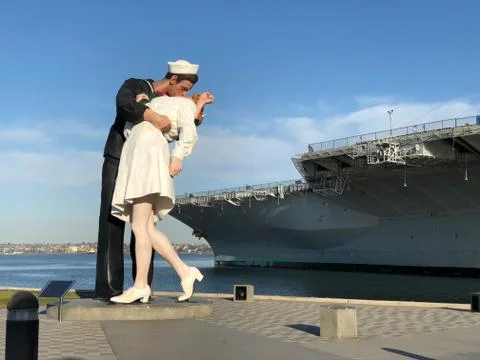 Unconditional Surrender Statue Stock Photos