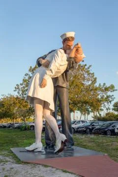 Unconditional Surrender Statue Stock Photos