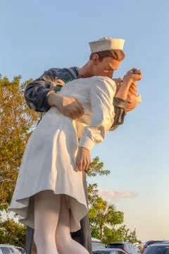 Unconditional Surrender Statue Stock Photos