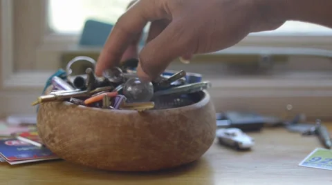 Uncontrollably Searching For Lost Key Stock Footage 37170944