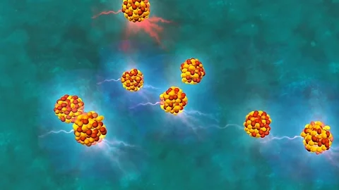 Uncontrolled chain reaction Stock Footage 312411070