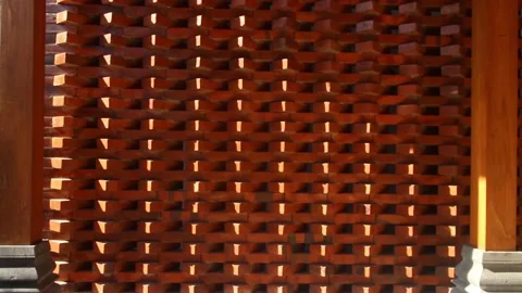 Unconventional brick wall layering structure. Stock Footage 251699776