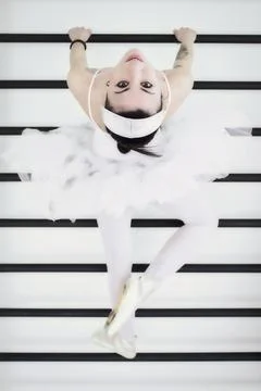 Unconventional classical dancer Stock Photos