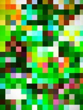 An unconventional graphical design of colorful pattern of squares Stock Illustration