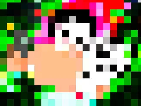 An unconventional graphical design of colorful pattern of squares Illustrazione stock