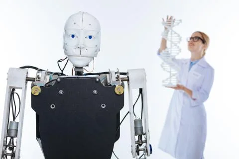 Unconventional scientist developing technology based on human genome Stock Photos