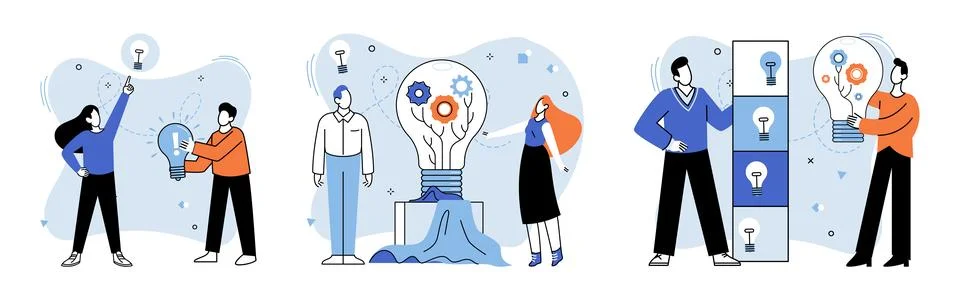 Unconventional thinking. The singularity your thoughts is canvas on which c.. Stock Illustration