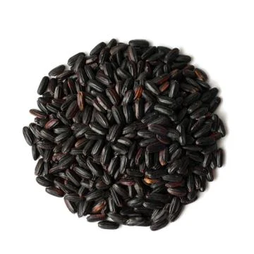Uncooked Black Rice Stock Photos