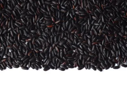 Uncooked Black Rice Stock Photos