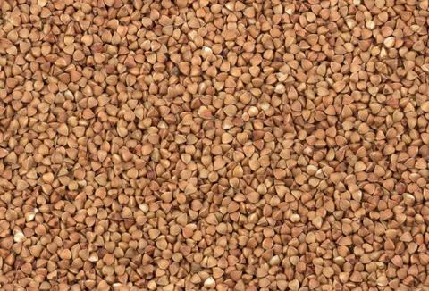 Uncooked buckwheat as background Foto stock