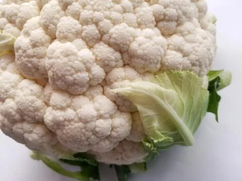 Uncooked Cauliflower Head Stock Photos