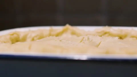 Uncooked Chicken, Vegetable Pie Resting on Kitchen Top with Raw Shortcrust Stock Footage 311623273