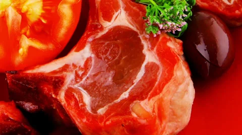 Uncooked fresh ribs Vídeos de archivo 30364177