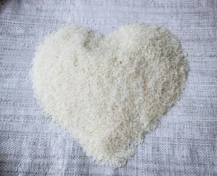 Uncooked jasmine rice Stock Photos