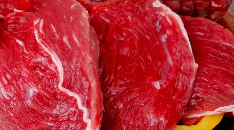 Uncooked meat Vídeos de archivo 30600499