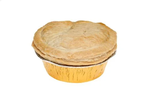 Uncooked meat pie Stock Photos
