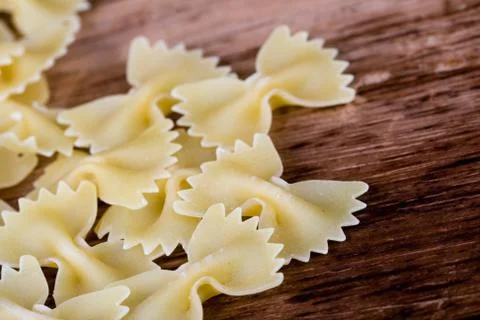 Uncooked pasta Stock Photos