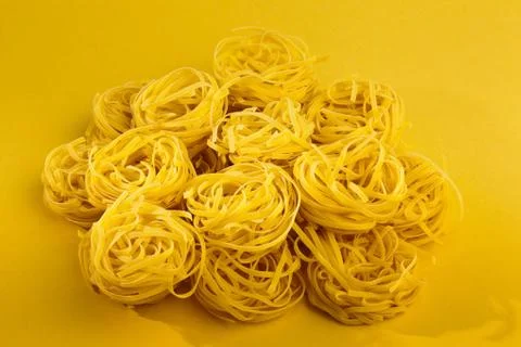 Uncooked pasta Stock Photos