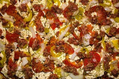Uncooked Pizza Texture Foto stock