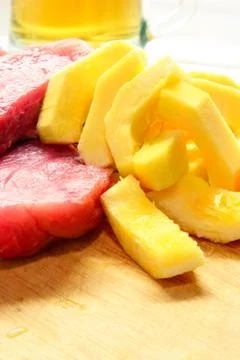 Uncooked pork Stock Photos