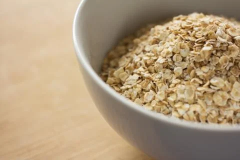 Uncooked rolled oats Foto stock