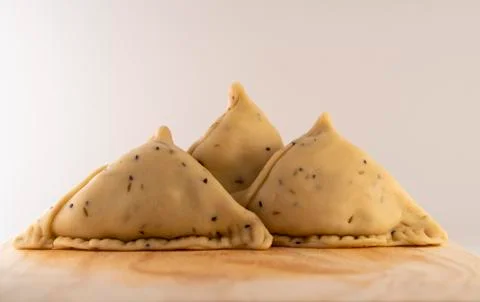 Uncooked samosa Stock Photos
