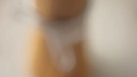 Uncooked spaghetti pasta on kitchen table. Stock Footage 72241386