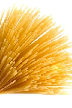 Uncooked spaghetti Stock Photos