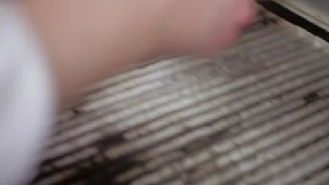 Uncooked tortilla being grilled Stock-Footage 307340102