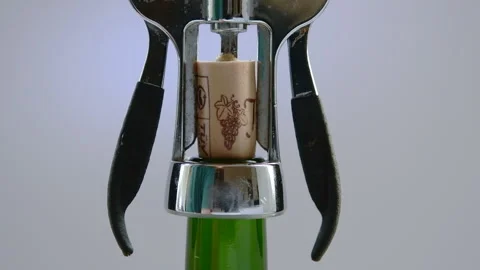 Uncorking a bottle. Stock Footage 150517833
