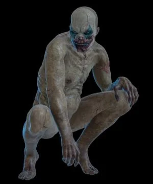 Undead clown Stock Illustration