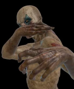 Undead clown Stock Illustration