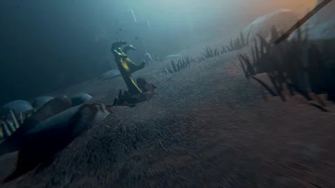 Undead Hand Rise From Grave Looping  Background Stock Footage 286832110
