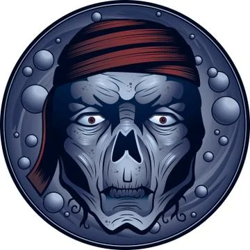 Undead pirate Stock Illustration