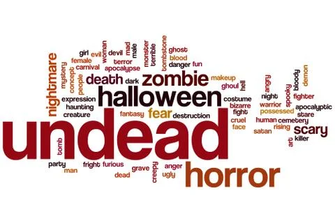 Undead word cloud イラスト素材
