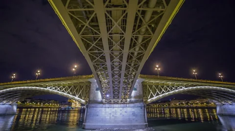 Undear a bridge Stock Footage 53838899