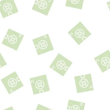 Undelivered package box glyph vector seamless pattern Illustrazione stock