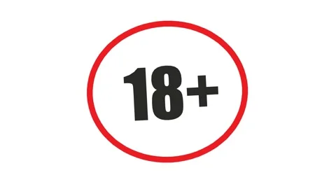 Under 18 sign warning symbol. Stock Footage 140219523