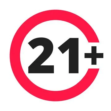 Under 21 forbidden round icon sign vector illustration. Stock Illustration