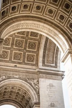 Under the arches of the Arc de Triomphe in Paris - 5 Stock Photos