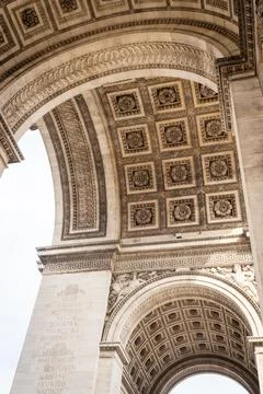 Under the arches of the Arc de Triomphe in Paris - 7 Stock Photos