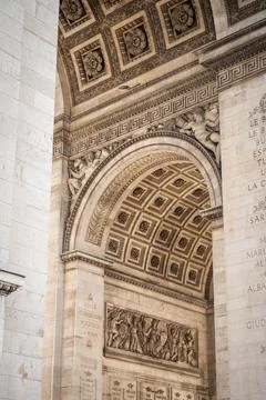 Under the arches of the Arc de Triomphe in Paris - 9 Stock Photos